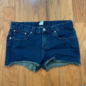 Venus Blue Jeans Shorts Cut Offs Size 10 Pockets 98% cotton 2% elastan